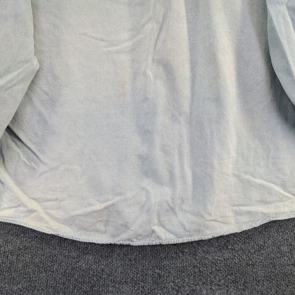 Thompson's Men's Denim Button-Down Shirt Blue XL Long Sleeve Chest Pocket - Picture 9 of 16